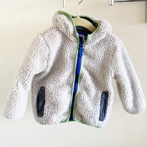 Baby Boden Cozy Fleece Jacket with Hood 12M